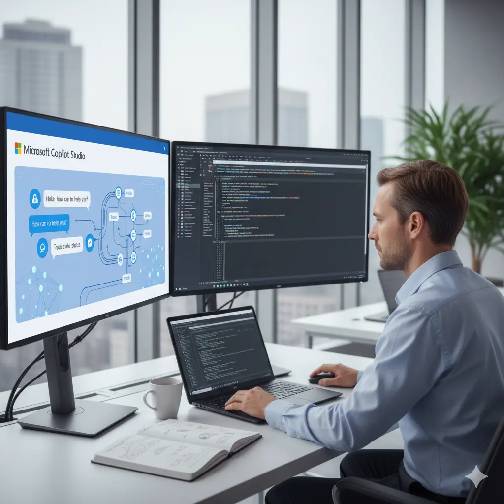Developer Working Scene