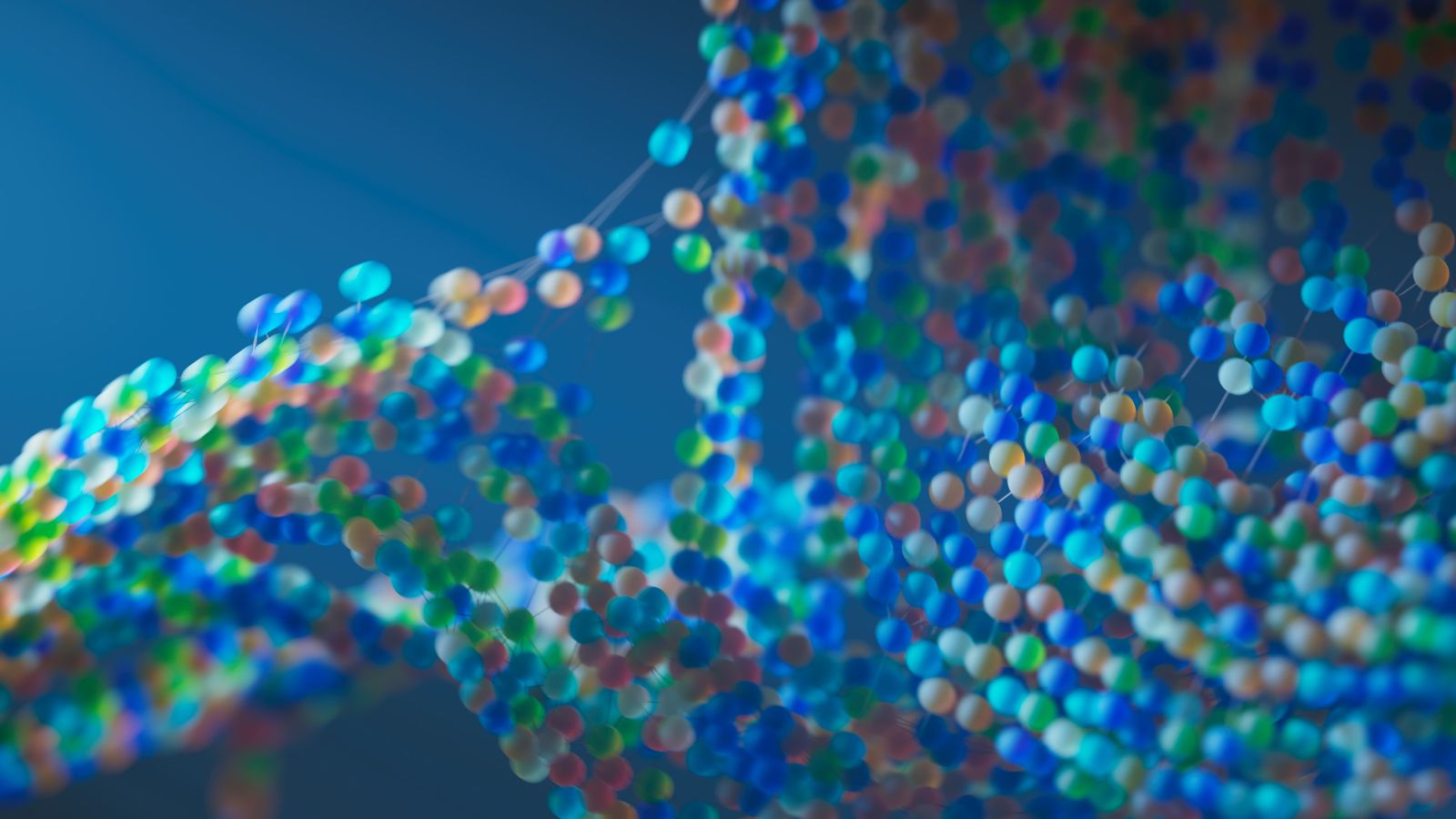 Abstract network of connected nodes representing AI agents and enterprise systems